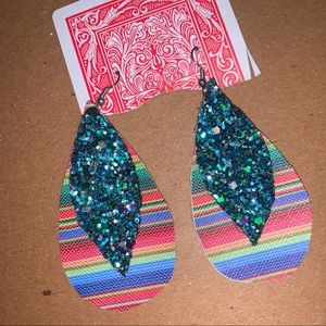 leather earrings
